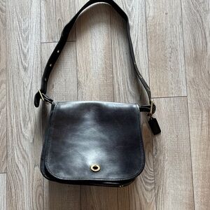 Vintage Coach leather stewardess Shoulder Bag EUC